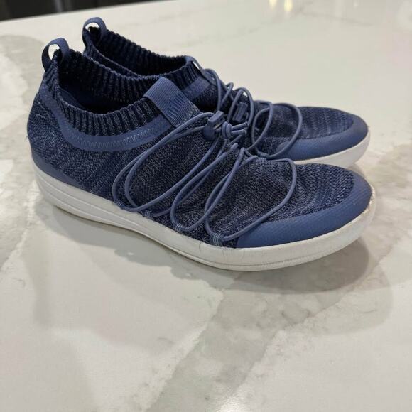 Fitflop Uberknit SlipOn Ghillie Athletic Sneaker Womens8.5 Blue Running Training - Picture 4 of 9